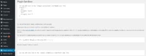 Plugin Sandbox Backend